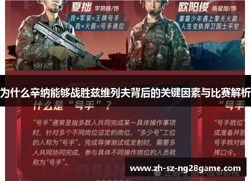 为什么辛纳能够战胜兹维列夫背后的关键因素与比赛解析